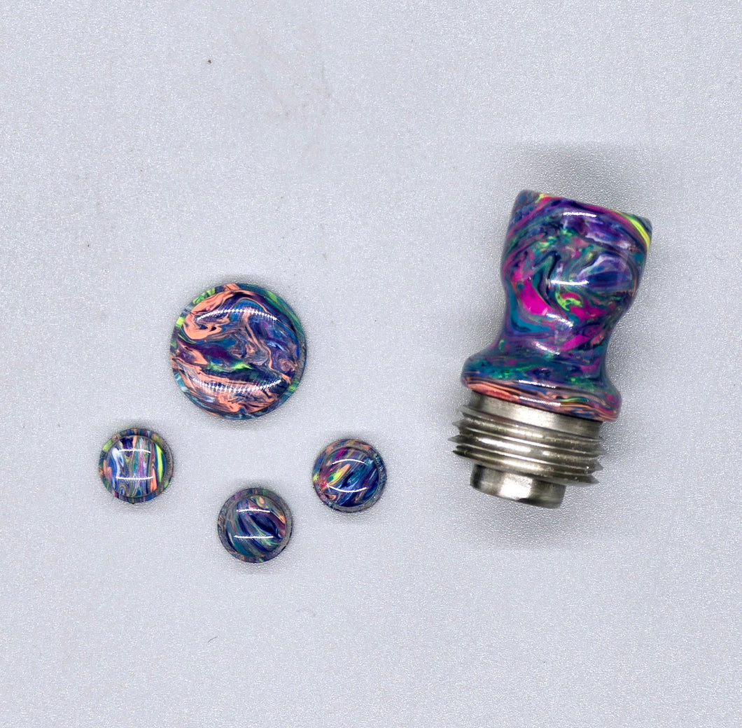 BMM Shifter Tip and Button Set - Blueberry Blur