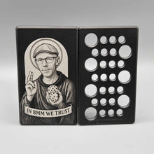 Load image into Gallery viewer, BMM Button Holder - Made to Order &quot;In BMM We Trust&quot; Edition
