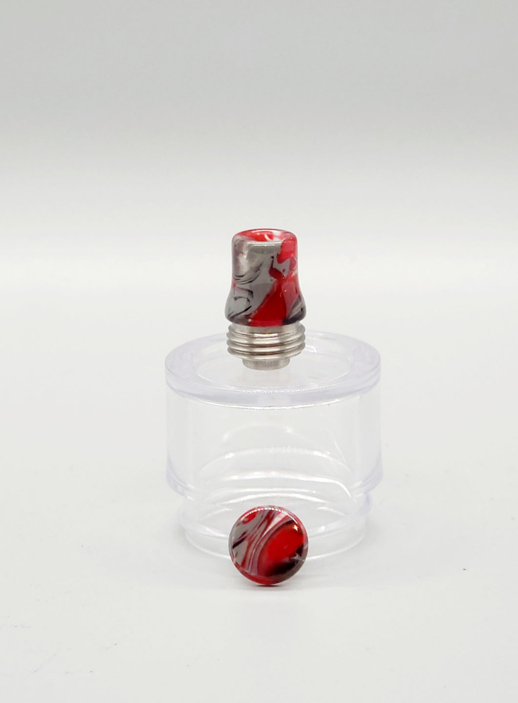 Hand Poured Acrylic Button & Tip set for the Cthulhu - Red Nardo - Mission