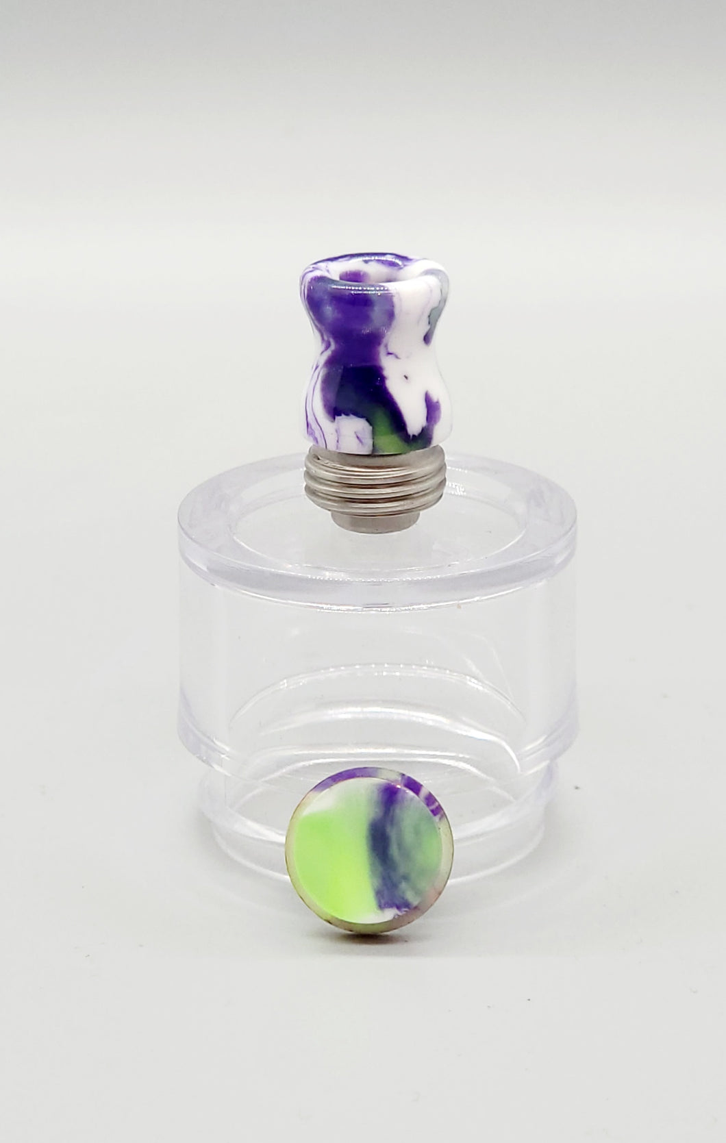Hand Poured Acrylic Button & Tip set for the Pulse AIO - Joker - Vase