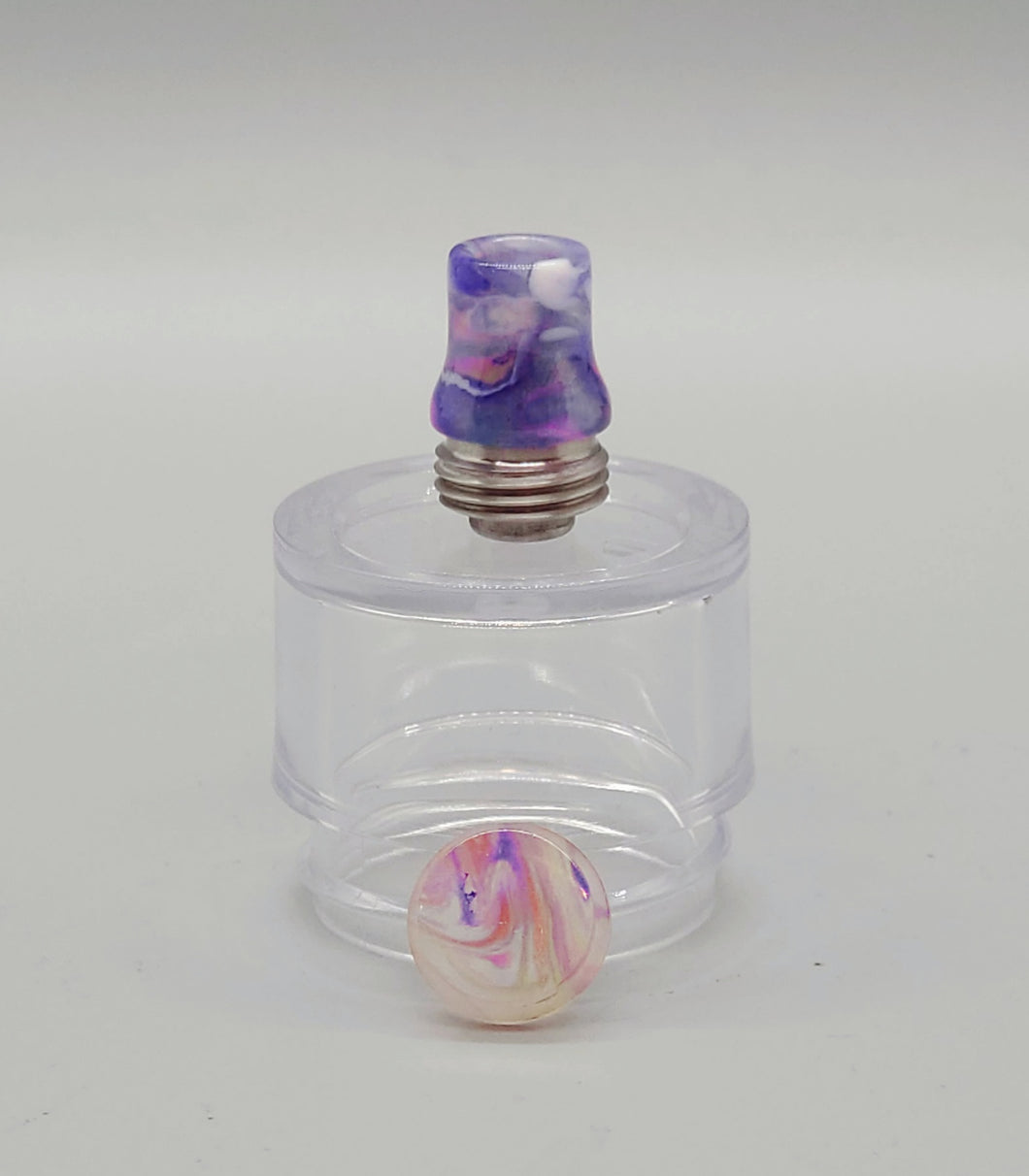 Hand Poured Acrylic Button & Tip set for the Pulse AIO - Purple Earth - Mission